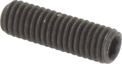 Value Collection - M5x0.80, 16mm OAL, Flat Point Set Screw - Grade 14.9 (45H) Alloy Steel, 2.5mm Key - Eagle Tool & Supply