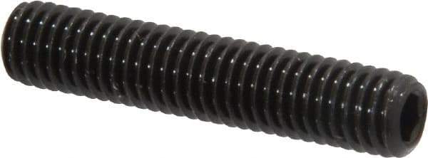 Value Collection - M5x0.80, 25mm OAL, Flat Point Set Screw - Grade 14.9 (45H) Alloy Steel, 2.5mm Key - Eagle Tool & Supply