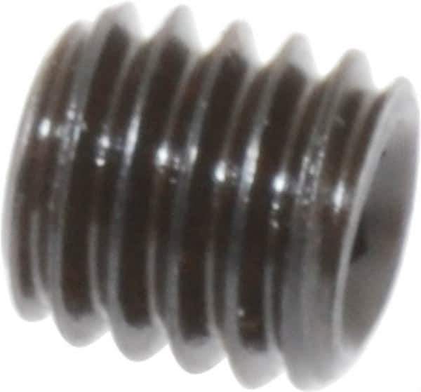 Value Collection - M6x1.00, 6mm OAL, Flat Point Set Screw - Grade 14.9 (45H) Alloy Steel, 3mm Key - Eagle Tool & Supply
