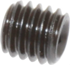 Value Collection - M6x1.00, 6mm OAL, Flat Point Set Screw - Grade 14.9 (45H) Alloy Steel, 3mm Key - Eagle Tool & Supply