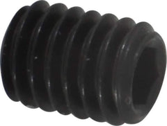 Value Collection - M6x1.00, 8mm OAL, Flat Point Set Screw - Grade 14.9 (45H) Alloy Steel, 3mm Key - Eagle Tool & Supply
