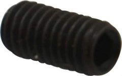 Value Collection - M6x1.00, 12mm OAL, Flat Point Set Screw - Grade 14.9 (45H) Alloy Steel, 3mm Key - Eagle Tool & Supply
