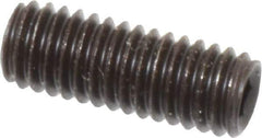 Value Collection - M6x1.00, 16mm OAL, Flat Point Set Screw - Grade 14.9 (45H) Alloy Steel, 3mm Key - Eagle Tool & Supply
