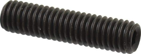 Value Collection - M6x1.00, 25mm OAL, Flat Point Set Screw - Grade 14.9 (45H) Alloy Steel, 3mm Key - Eagle Tool & Supply