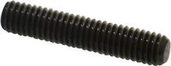 Value Collection - M6x1.00, 30mm OAL, Flat Point Set Screw - Grade 14.9 (45H) Alloy Steel, 3mm Key - Eagle Tool & Supply