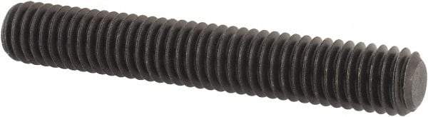 Value Collection - M6x1.00, 40mm OAL, Flat Point Set Screw - Grade 14.9 (45H) Alloy Steel, 3mm Key - Eagle Tool & Supply