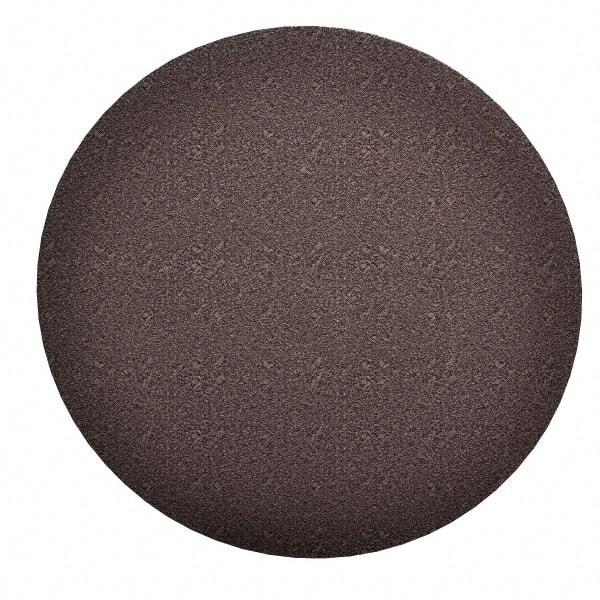 Norton - 12" Diam, 240 Grit Aluminum Oxide Adhesive PSA Disc - Very Fine Grade, Brown, Cloth Backing, Flexible - Eagle Tool & Supply