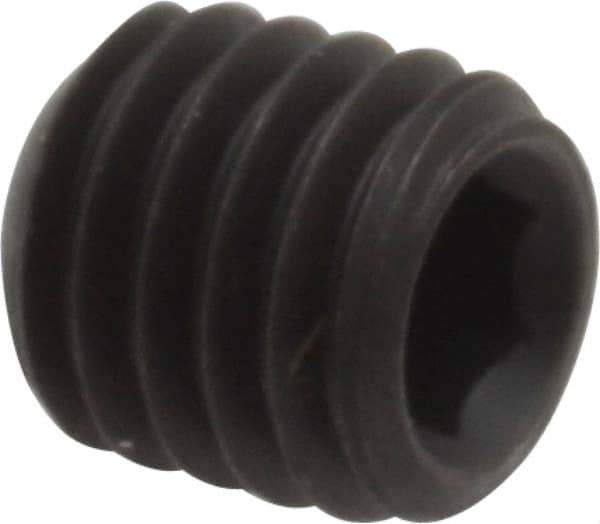 Value Collection - M8x1.25, 8mm OAL, Flat Point Set Screw - Grade 14.9 (45H) Alloy Steel, 4mm Key - Eagle Tool & Supply