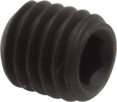 Value Collection - M8x1.25, 8mm OAL, Flat Point Set Screw - Grade 14.9 (45H) Alloy Steel, 4mm Key - Eagle Tool & Supply