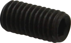 Value Collection - M8x1.25, 16mm OAL, Flat Point Set Screw - Grade 14.9 (45H) Alloy Steel, 4mm Key - Eagle Tool & Supply