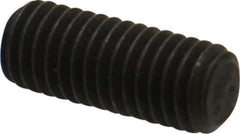 Value Collection - M8x1.25, 20mm OAL, Flat Point Set Screw - Grade 14.9 (45H) Alloy Steel, 4mm Key - Eagle Tool & Supply