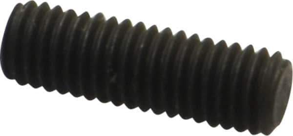 Value Collection - M8x1.25, 25mm OAL, Flat Point Set Screw - Grade 14.9 (45H) Alloy Steel, 4mm Key - Eagle Tool & Supply