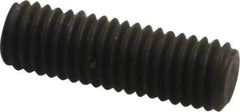 Value Collection - M8x1.25, 25mm OAL, Flat Point Set Screw - Grade 14.9 (45H) Alloy Steel, 4mm Key - Eagle Tool & Supply