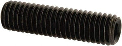 Value Collection - M8x1.25, 30mm OAL, Flat Point Set Screw - Grade 14.9 (45H) Alloy Steel, 4mm Key - Eagle Tool & Supply
