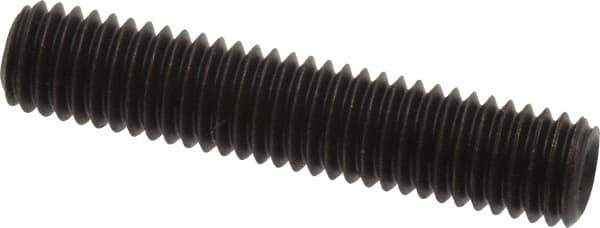 Value Collection - M8x1.25, 40mm OAL, Flat Point Set Screw - Grade 14.9 (45H) Alloy Steel, 4mm Key - Eagle Tool & Supply