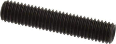 Value Collection - M8x1.25, 40mm OAL, Flat Point Set Screw - Grade 14.9 (45H) Alloy Steel, 4mm Key - Eagle Tool & Supply