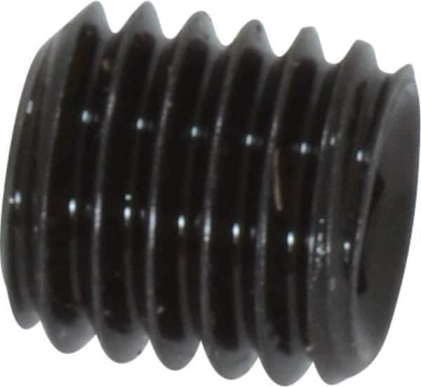 Value Collection - M10x1.50, 10mm OAL, Flat Point Set Screw - Grade 14.9 (45H) Alloy Steel, 5mm Key - Eagle Tool & Supply