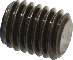 Value Collection - M10x1.50, 12mm OAL, Flat Point Set Screw - Grade 14.9 (45H) Alloy Steel, 5mm Key - Eagle Tool & Supply