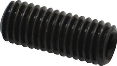Value Collection - M10x1.50, 25mm OAL, Flat Point Set Screw - Grade 14.9 (45H) Alloy Steel, 5mm Key - Eagle Tool & Supply