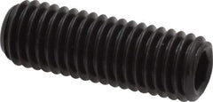 Value Collection - M10x1.50, 30mm OAL, Flat Point Set Screw - Grade 14.9 (45H) Alloy Steel, 5mm Key - Eagle Tool & Supply
