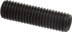 Value Collection - M10x1.50, 35mm OAL, Flat Point Set Screw - Grade 14.9 (45H) Alloy Steel, 5mm Key - Eagle Tool & Supply