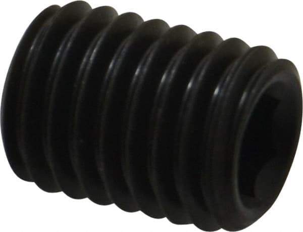 Value Collection - M12x1.75, 16mm OAL, Flat Point Set Screw - Grade 14.9 (45H) Alloy Steel, 6mm Key - Eagle Tool & Supply