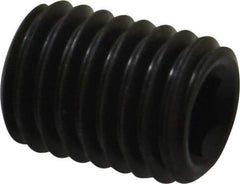 Value Collection - M12x1.75, 16mm OAL, Flat Point Set Screw - Grade 14.9 (45H) Alloy Steel, 6mm Key - Eagle Tool & Supply