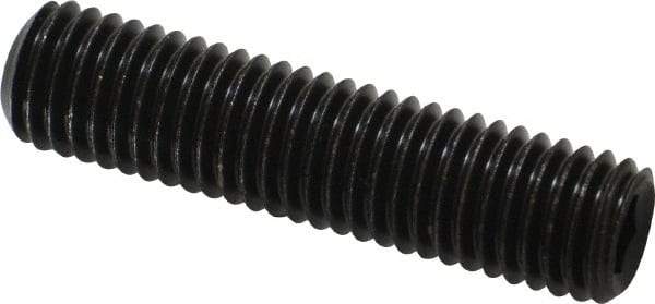 Value Collection - M12x1.75, 50mm OAL, Flat Point Set Screw - Grade 14.9 (45H) Alloy Steel, 6mm Key - Eagle Tool & Supply