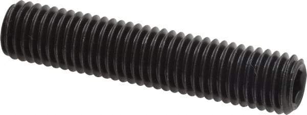 Value Collection - M12x1.75, 60mm OAL, Flat Point Set Screw - Grade 14.9 (45H) Alloy Steel, 6mm Key - Eagle Tool & Supply