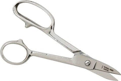 Heritage Cutlery - 1-3/8" LOC, 7" OAL Chrome Plated High Leverage Shears - Right Hand, Chrome Plated Straight Handle, For General Purpose Use - Eagle Tool & Supply