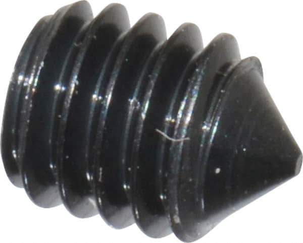 Value Collection - M4x0.70, 5mm OAL, Cone Point Set Screw - Grade 14.9 (45H) Alloy Steel, 2mm Key - Eagle Tool & Supply