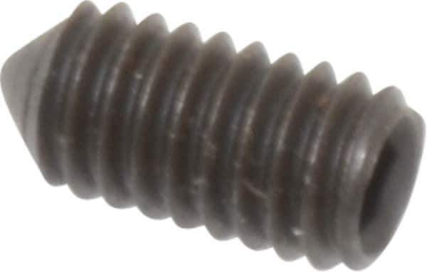 Value Collection - M4x0.70, 8mm OAL, Cone Point Set Screw - Grade 14.9 (45H) Alloy Steel, 2mm Key - Eagle Tool & Supply