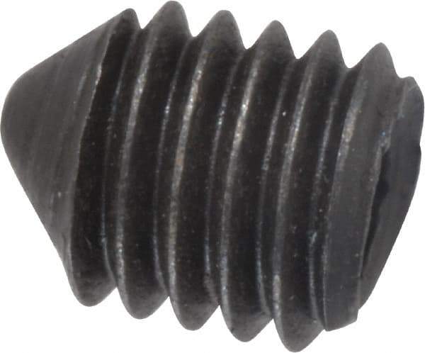 Value Collection - M5x0.80, 6mm OAL, Cone Point Set Screw - Grade 14.9 (45H) Alloy Steel, 2.5mm Key - Eagle Tool & Supply