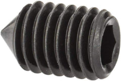 Value Collection - M5x0.80, 8mm OAL, Cone Point Set Screw - Grade 14.9 (45H) Alloy Steel, 2.5mm Key - Eagle Tool & Supply