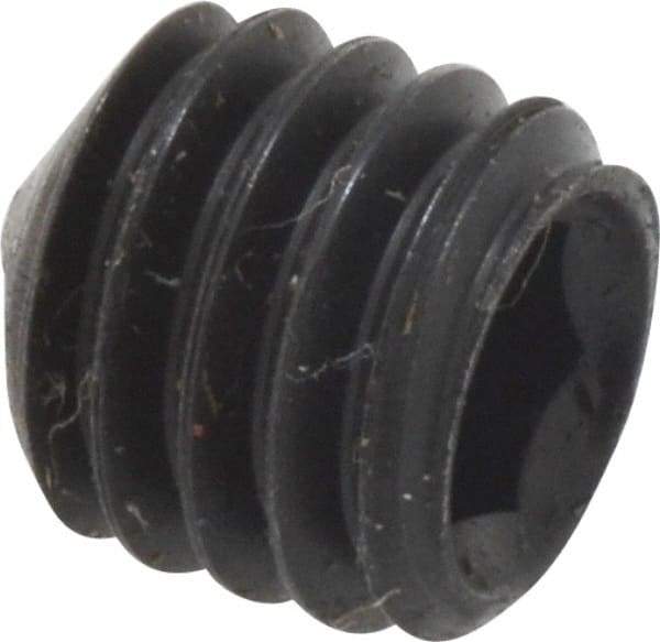 Value Collection - M6x1.00, 6mm OAL, Cone Point Set Screw - Grade 14.9 (45H) Alloy Steel, 3mm Key - Eagle Tool & Supply
