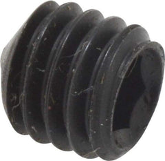 Value Collection - M6x1.00, 6mm OAL, Cone Point Set Screw - Grade 14.9 (45H) Alloy Steel, 3mm Key - Eagle Tool & Supply