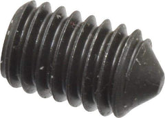 Value Collection - M6x1.00, 10mm OAL, Cone Point Set Screw - Grade 14.9 (45H) Alloy Steel, 3mm Key - Eagle Tool & Supply