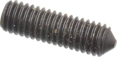 Value Collection - M6x1.00, 20mm OAL, Cone Point Set Screw - Grade 14.9 (45H) Alloy Steel, 3mm Key - Eagle Tool & Supply