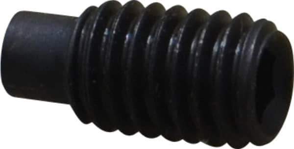 Value Collection - M6x1.00, 12mm OAL, Dog Point Set Screw - Grade 14.9 (45H) Alloy Steel, 3mm Key - Eagle Tool & Supply