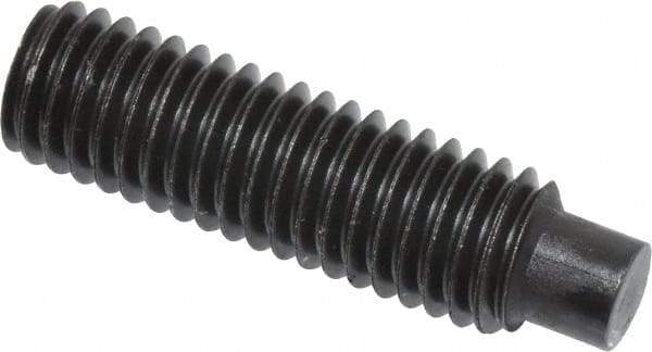 Value Collection - M8x1.25, 30mm OAL, Dog Point Set Screw - Grade 14.9 (45H) Alloy Steel, 4mm Key - Eagle Tool & Supply