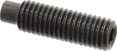 Value Collection - M10x1.50, 35mm OAL, Dog Point Set Screw - Grade 14.9 (45H) Alloy Steel, 5mm Key - Eagle Tool & Supply