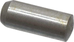 Value Collection - 3mm Diam x 8mm Pin Length Grade 8 Alloy Steel Precision Dowel Pin - Bright Finish, 1 Rounded End - Eagle Tool & Supply