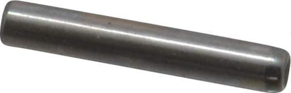 Value Collection - 3mm Diam x 18mm Pin Length Grade 8 Alloy Steel Precision Dowel Pin - Bright Finish, 1 Rounded End - Eagle Tool & Supply