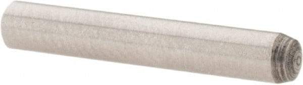 Value Collection - 3mm Diam x 20mm Pin Length Grade 8 Alloy Steel Precision Dowel Pin - Bright Finish, 1 Rounded End - Eagle Tool & Supply