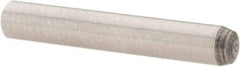 Value Collection - 3mm Diam x 20mm Pin Length Grade 8 Alloy Steel Precision Dowel Pin - Bright Finish, 1 Rounded End - Eagle Tool & Supply