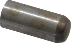 Value Collection - 4mm Diam x 10mm Pin Length Grade 8 Alloy Steel Precision Dowel Pin - Bright Finish, 1 Rounded End - Eagle Tool & Supply