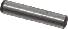 Value Collection - 4mm Diam x 20mm Pin Length Grade 8 Alloy Steel Precision Dowel Pin - Bright Finish, 1 Rounded End - Eagle Tool & Supply