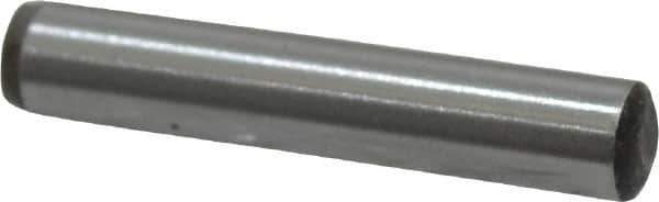 Value Collection - 4mm Diam x 22mm Pin Length Grade 8 Alloy Steel Precision Dowel Pin - Bright Finish, 1 Rounded End - Eagle Tool & Supply