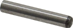 Value Collection - 4mm Diam x 24mm Pin Length Grade 8 Alloy Steel Precision Dowel Pin - Bright Finish, 1 Rounded End - Eagle Tool & Supply