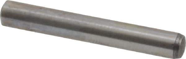 Value Collection - 4mm Diam x 28mm Pin Length Grade 8 Alloy Steel Precision Dowel Pin - Bright Finish, 1 Rounded End - Eagle Tool & Supply